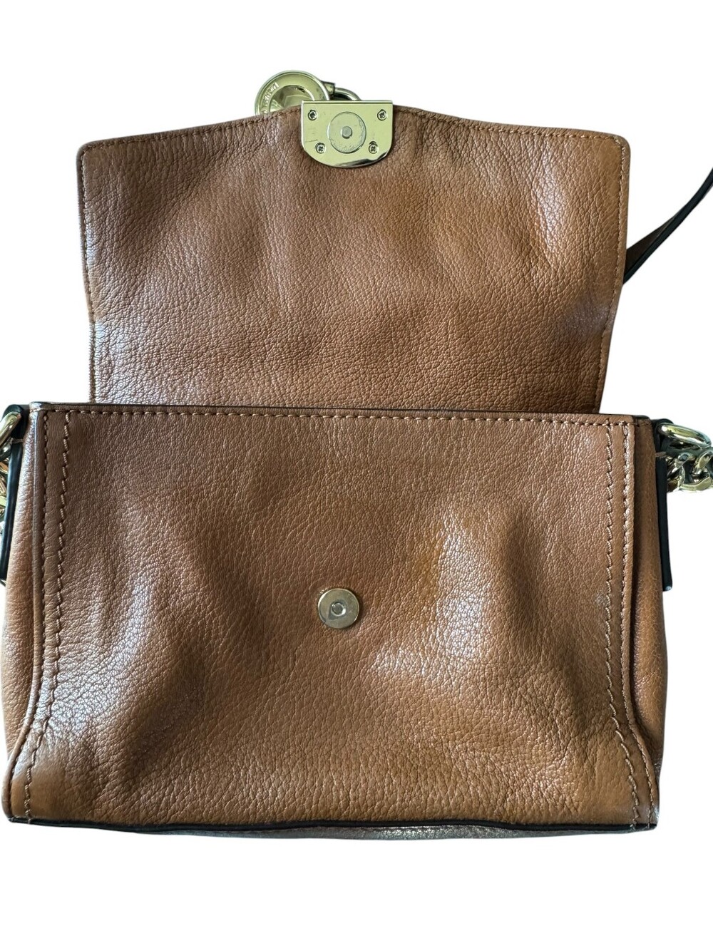 Michael Kors Hamilton East West Flap Crossbody Pebbled Leather - Picture 5 of 16
